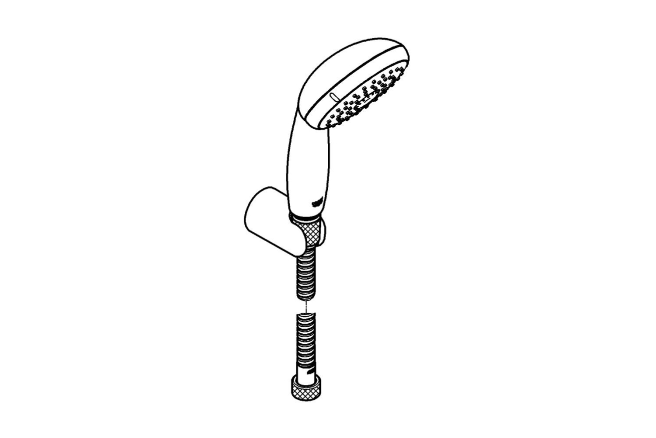 Душевой набор GROHE Tempesta 110, 3 режима, 1750 мм, 9,5 л/мин, хром (27849001)