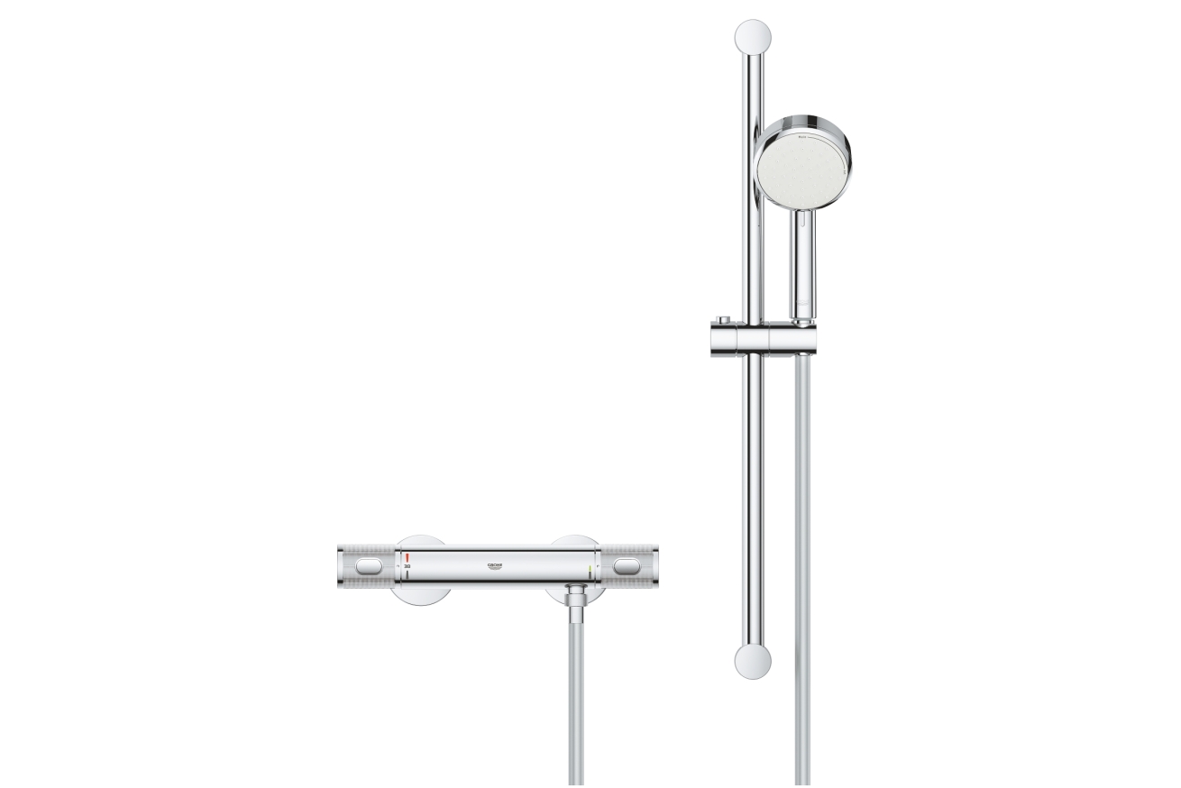 Термостат для душа GROHE Grohtherm 1000 Performance с душевым гарнитуром, хром (34783000)