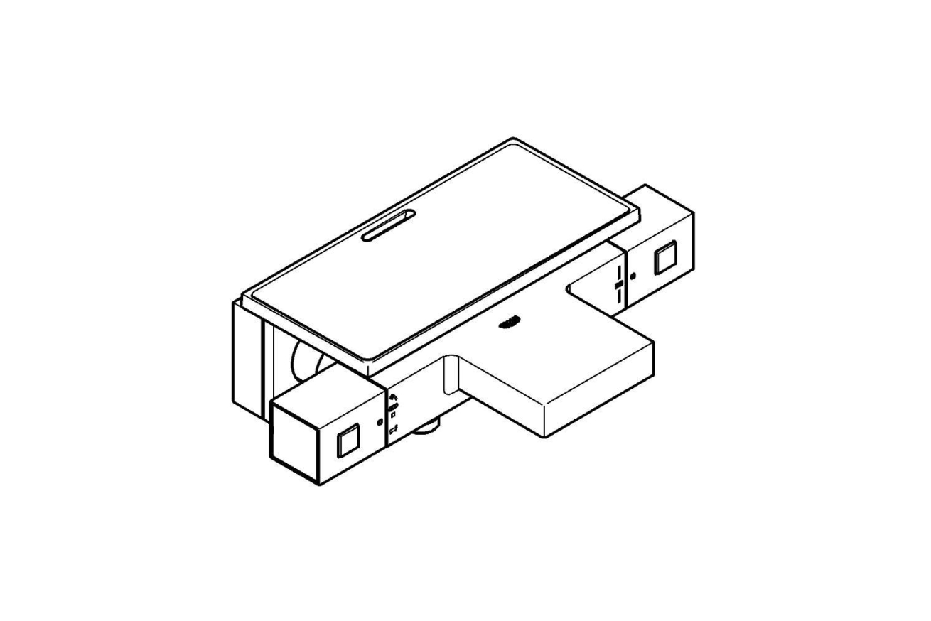 Термостат для ванны GROHE Grohtherm Cube, хром (34502000)