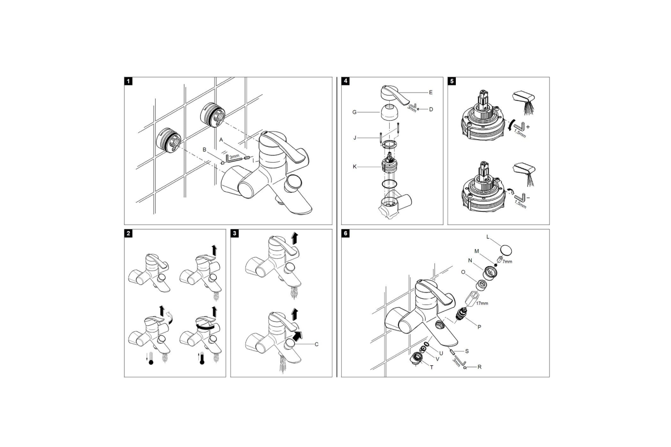 Смеситель для ванны GROHE Ectos однорычажный, хром (33397IP0)
