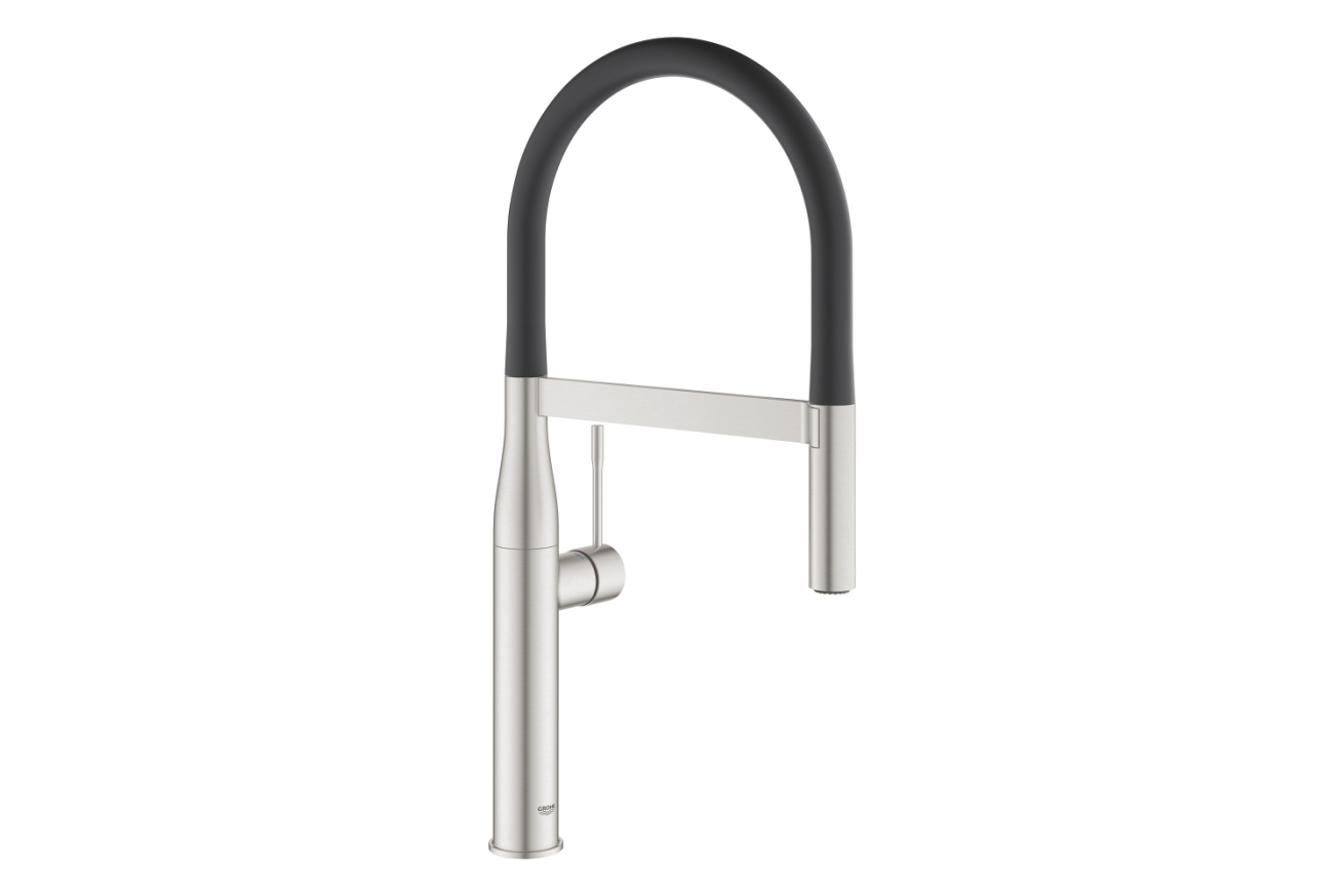 Смеситель для кухни GROHE Essence c профессиональным изливом, суперсталь (30503DC0)