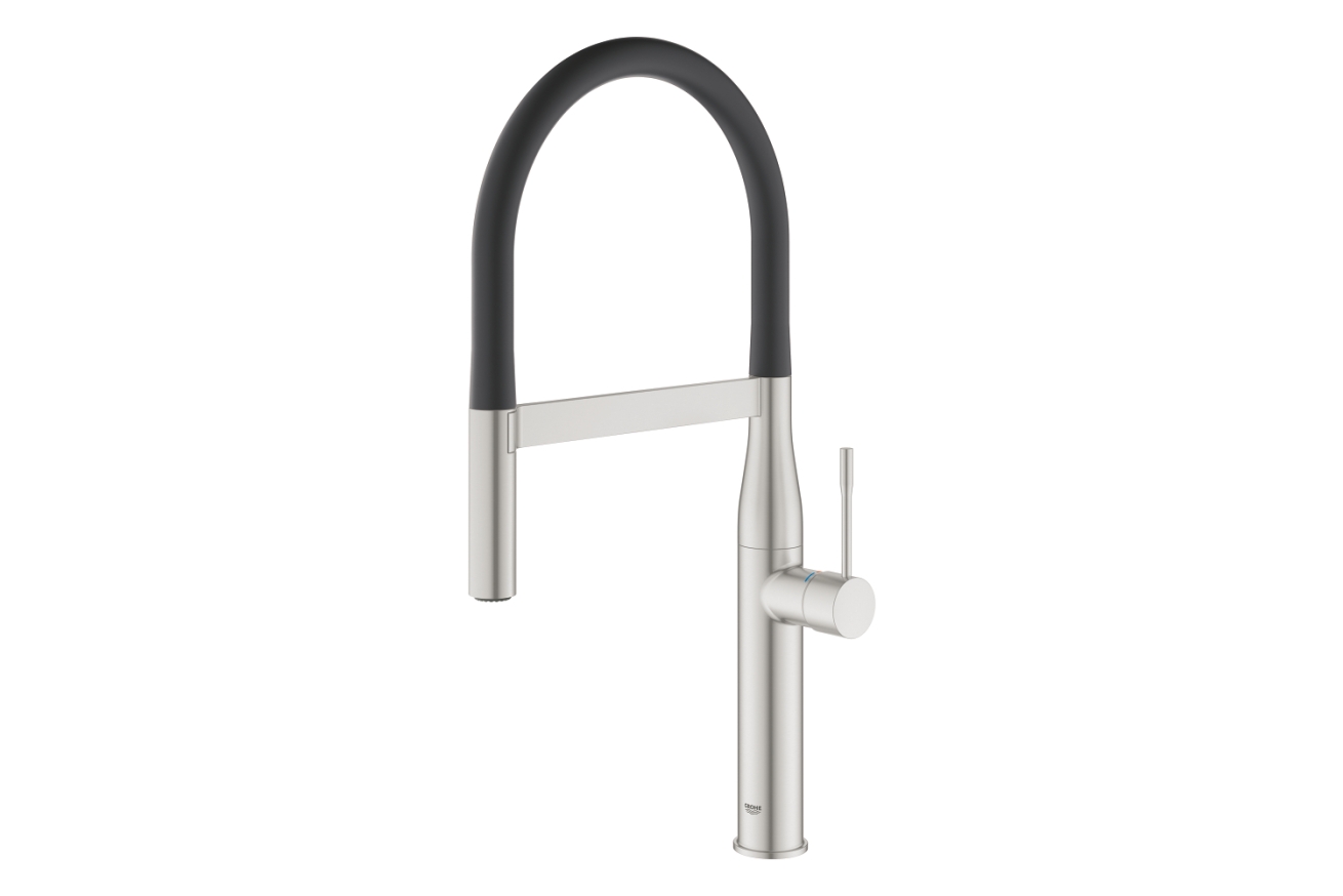 Смеситель для кухни GROHE Essence c профессиональным изливом, суперсталь (30503DC0)