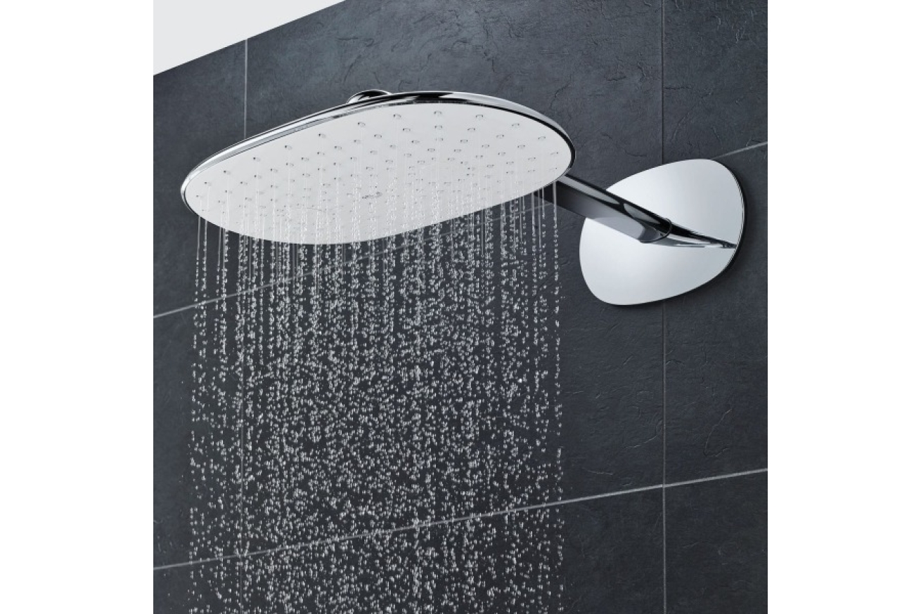 Верхний душ GROHE Rainshower 360 MONO с душевым кронштейном, 1 режим, 450 мм, хром (26450000)
