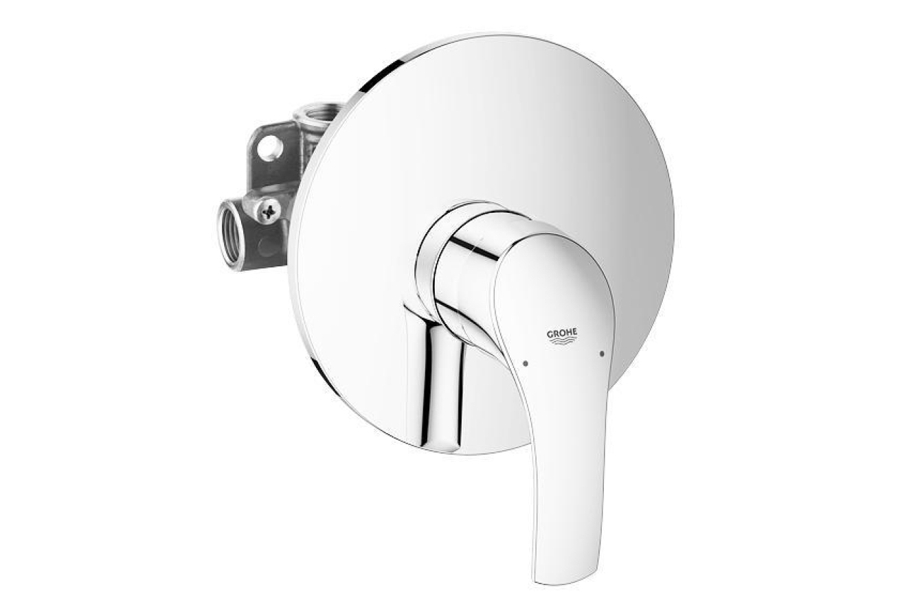 Смеситель для душа GROHE Eurosmart скрытого монтажа, в комплекте с монтажной частью, хром (33556002)