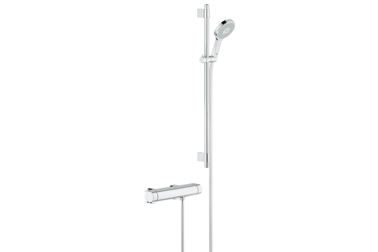 Термостат для душа GROHE Grohtherm 2000 с душевым гарнитуром, хром (34482001)