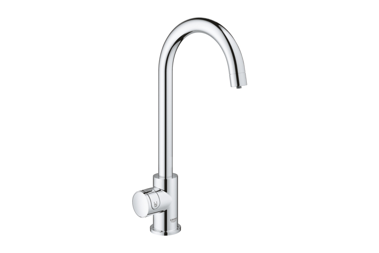 Кран для кухонной мойки GROHE Blue Home Mono с системой фильтрации, охлаждения и газирования воды, Wi-Fi, хром (31498001)