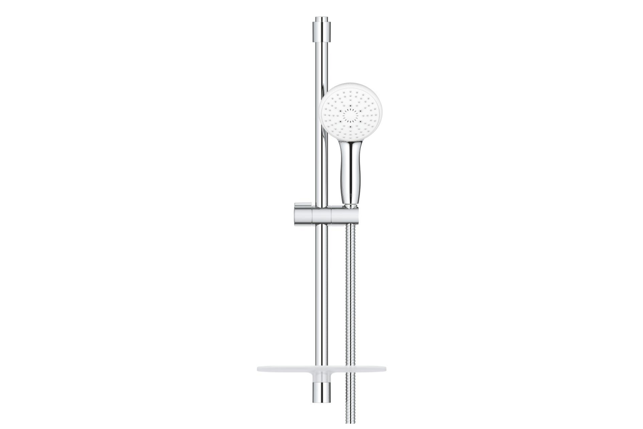 Душевой гарнитур GROHE Tempesta 110 с мыльницей, 3 режима струи, душевая штанга 600 мм, 7,4 л/мин, хром (26918003)