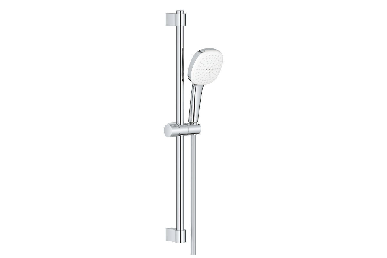 Душевой гарнитур GROHE Tempesta Cube 110, 2 режима струи, душевая штанга 600 мм, 13,5 л/мин, хром (27578003)