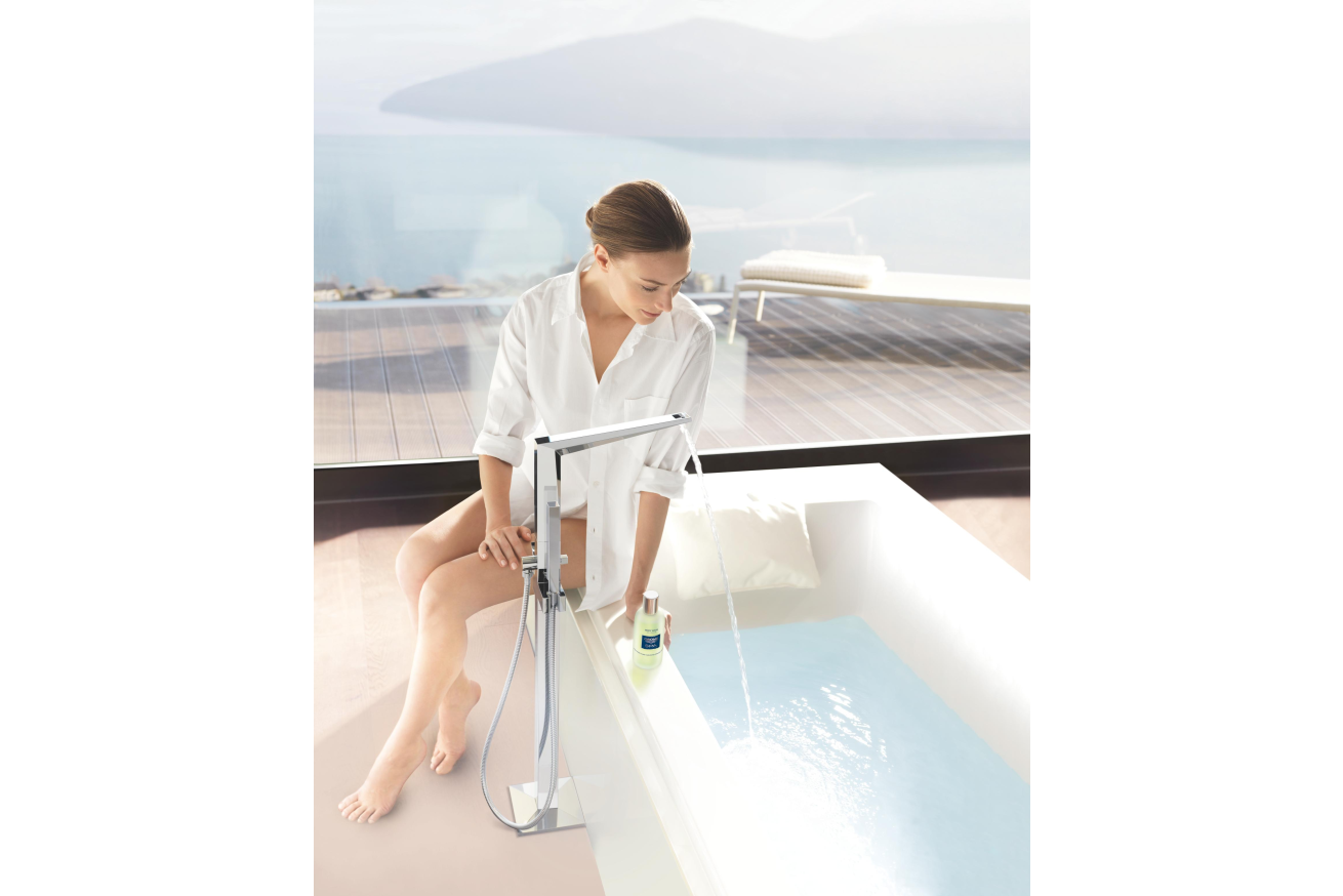 Внешняя часть смесителя для ванны GROHE Allure Brilliant напольного монтажа, хром (23119000)