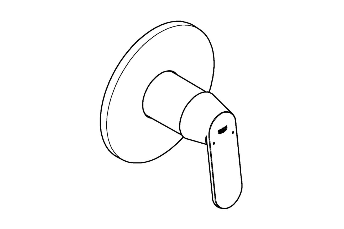 Внешняя часть смесителя для душа GROHE Eurosmart Cosmopolitan, хром (24044000)