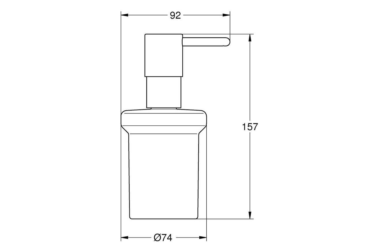 Дозатор жидкого мыла GROHE Essentials, хром (40394001)