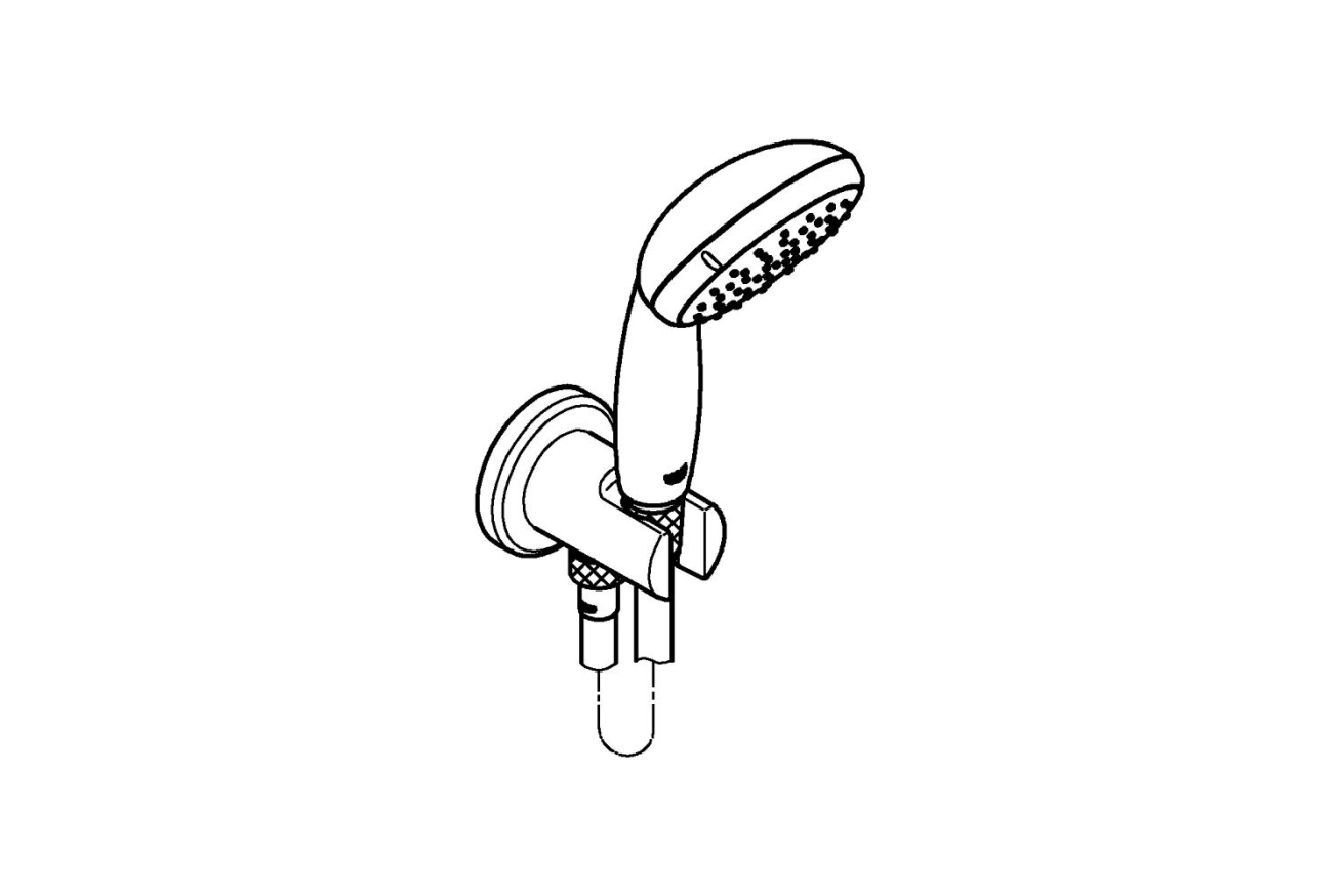 Душевой набор GROHE Tempesta 100, 2 режима, 1500 мм, 5,6 л/мин, хром (26406001)