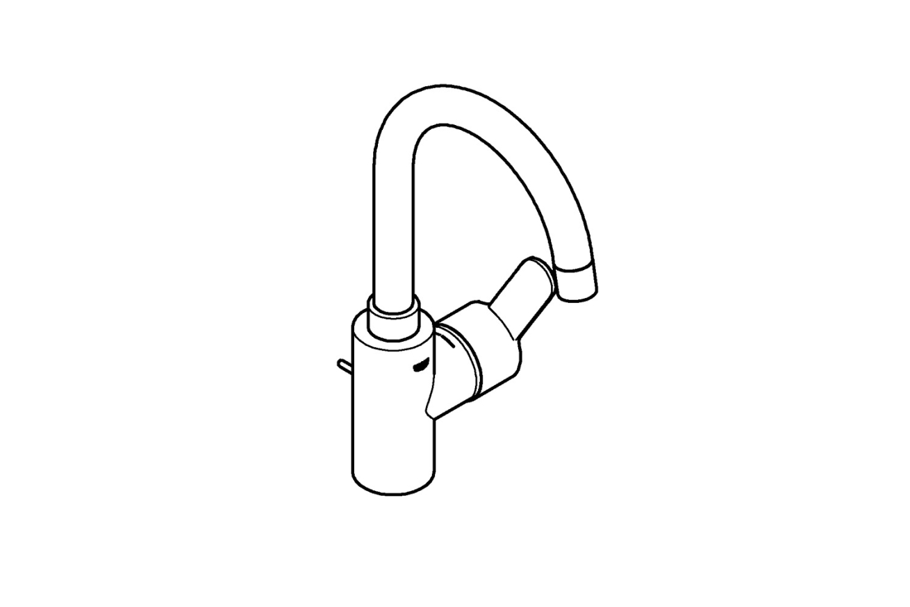 Смеситель для раковины GROHE Eurostyle Cosmopolitan, L-size, хром (23043003)