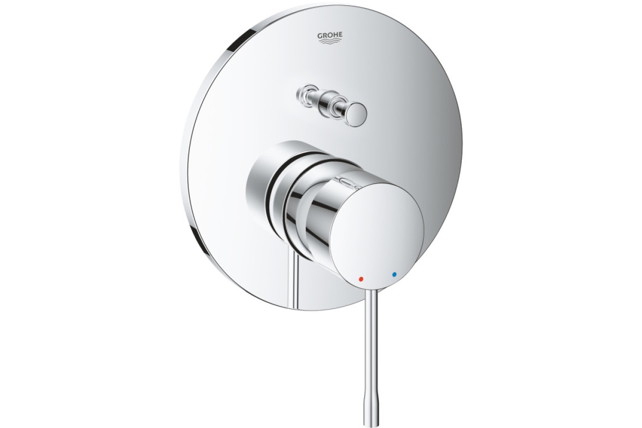 Душевая система GROHE Essence со смесителем для ванны, хром (25287000)