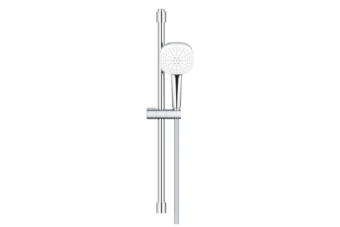 Душевой гарнитур GROHE Tempesta Cube 110, 2 режима струи, душевая штанга 600 мм, 13,5 л/мин, хром (27578003)