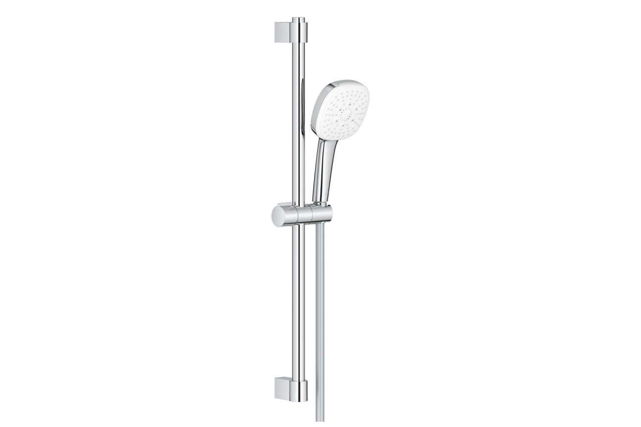 Душевой гарнитур GROHE Tempesta Cube 110, 3 режима струи, душевая штанга 600 мм, 7,4 л/мин, хром (27579003)