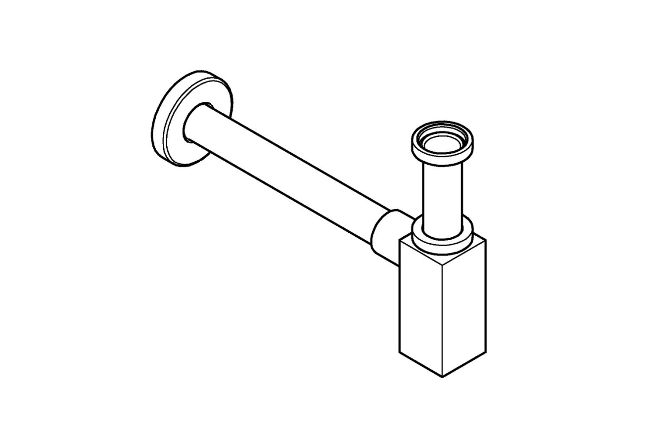 Сифон GROHE для раковины, суперсталь (40564DC0)