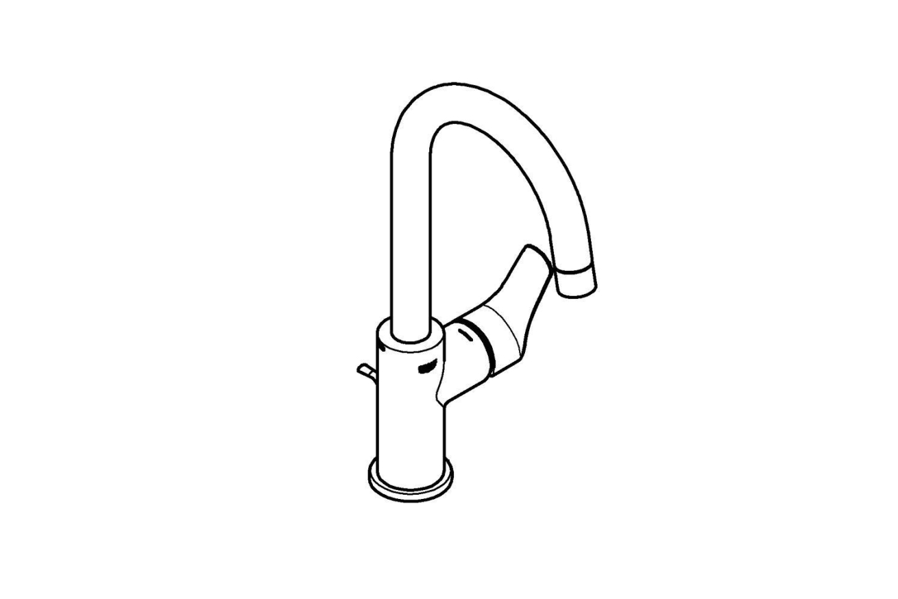 Смеситель для раковины GROHE Eurosmart, L-size, хром (23537003)