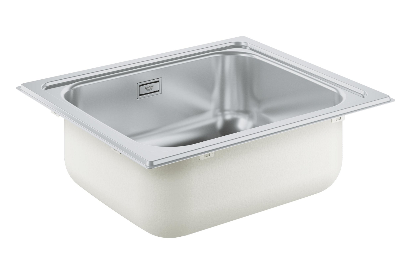 Мойка GROHE K200 60-S, 533 x 458 мм, оборачиваемая с одной чашей, нержавеющая сталь (31719SD0)