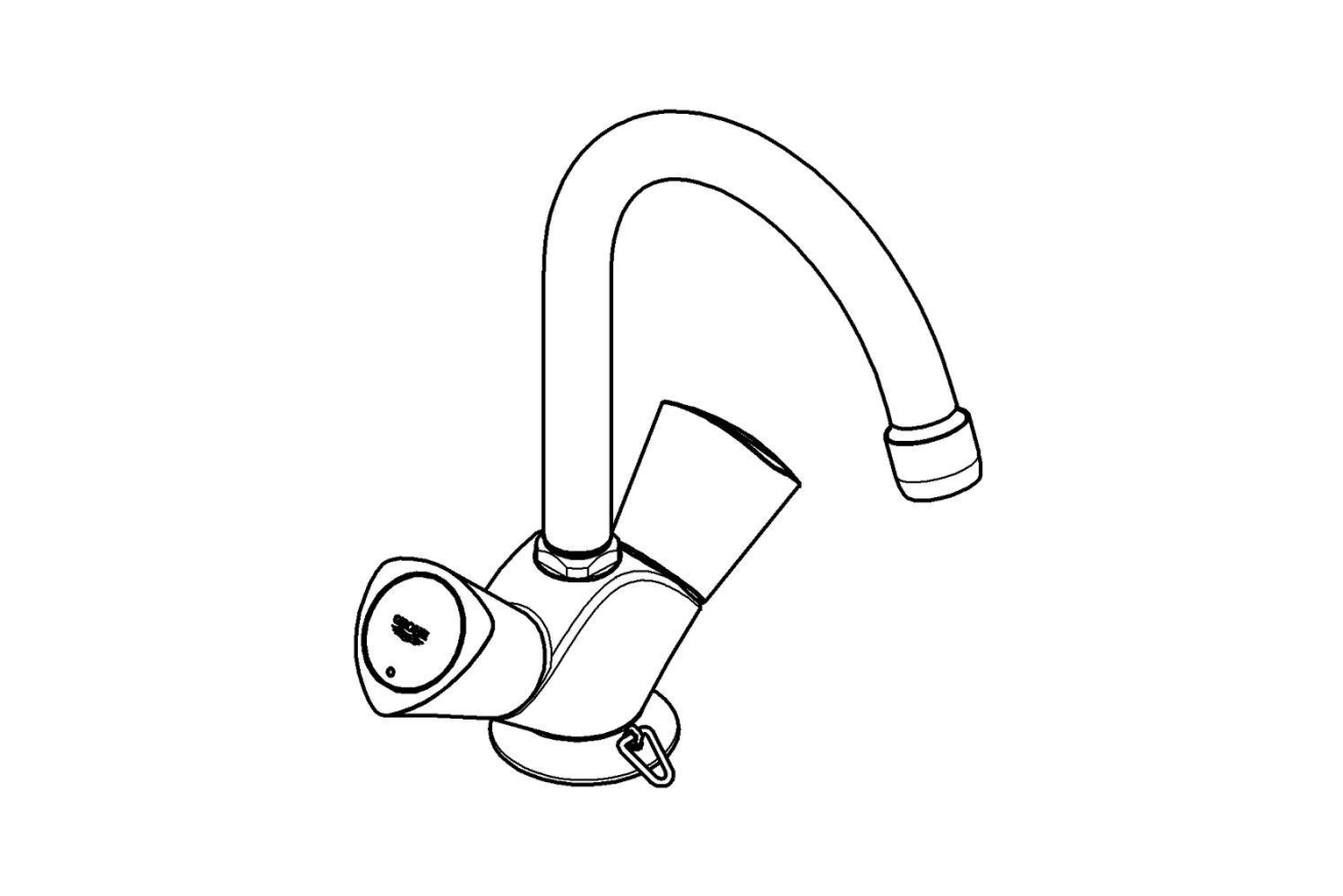 Смеситель для раковины GROHE Costa S, хром (21338001)