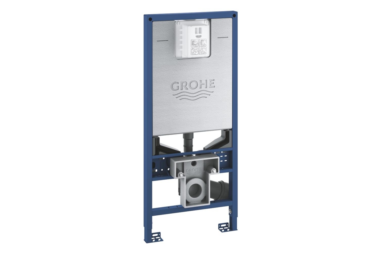 Инсталляция для подвесного унитаза, GROHE Rapid SLX, монтажная высота 1.13 м, со встроенной электрической розеткой и подводом воды для подключения унитазов-биде, (39596000)