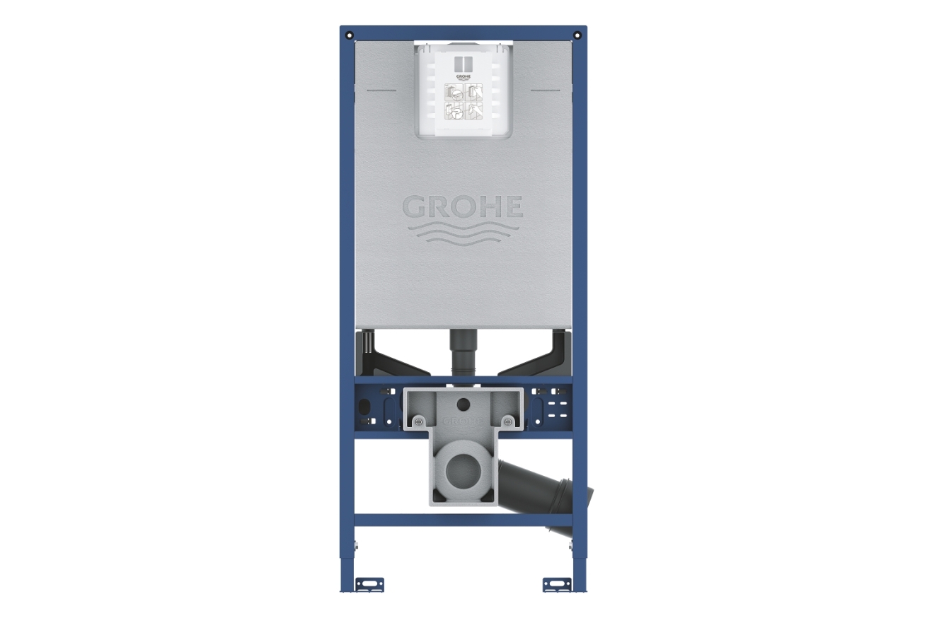 Инсталляция для подвесного унитаза, GROHE Rapid SLX, монтажная высота 1.13 м, со встроенной электрической розеткой и подводом воды для подключения унитазов-биде, (39596000)