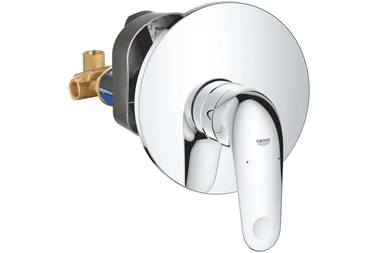 Смеситель для душа GROHE Euroeco в комплекте с монтажной частью, хром (32742001)