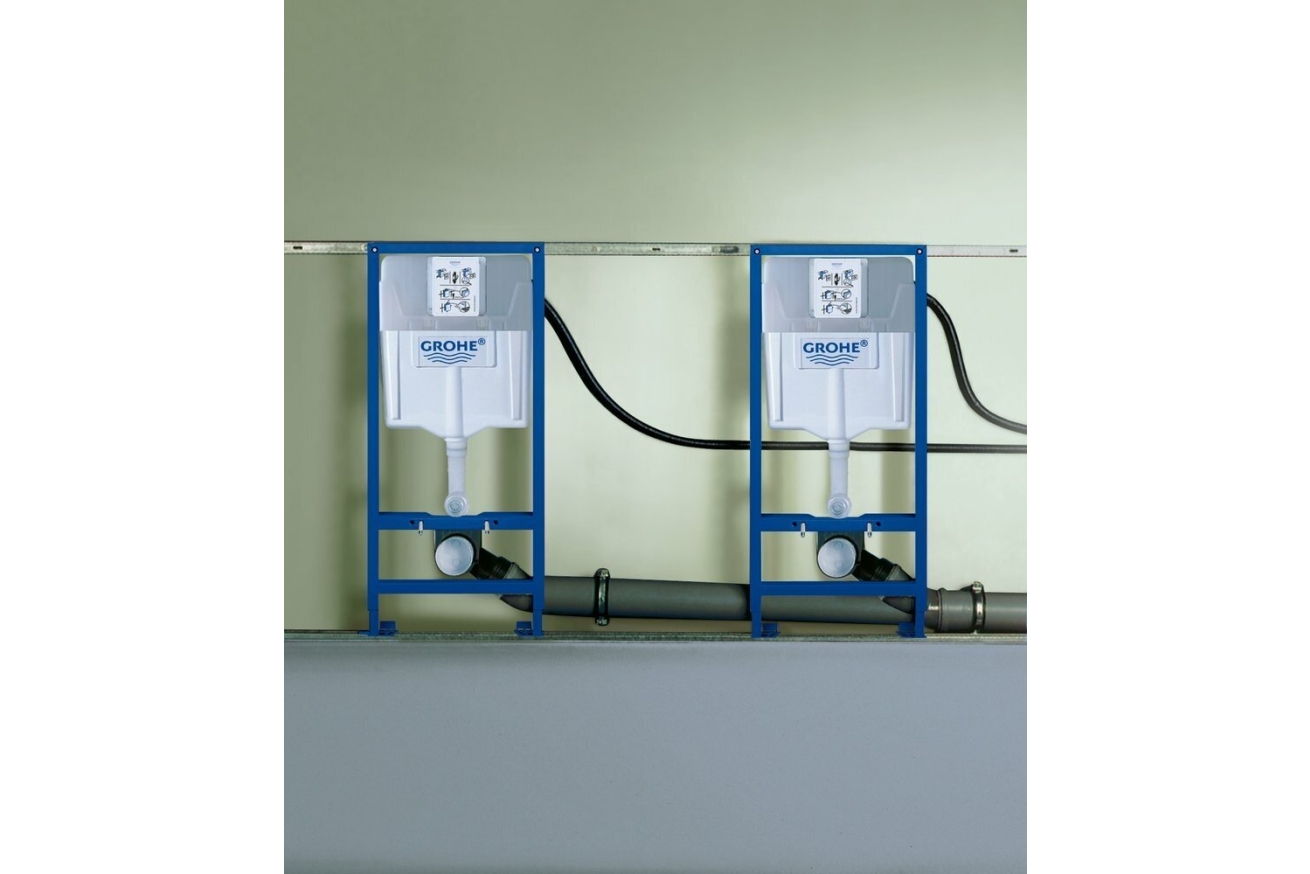 Комплект инсталляции для унитаза, GROHE Rapid SL 4 в 1 с панелью смыва Skate Air, хром (38750001)