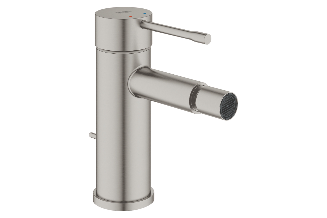 Смеситель для биде GROHE Essence с донным клапаном, суперсталь (24178DC1)