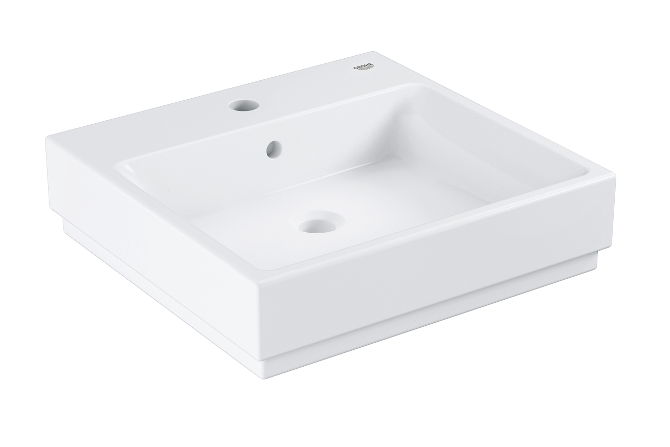 Раковина GROHE Cube Ceramic, подвесная 50 см, альпин-белый (3947400H)