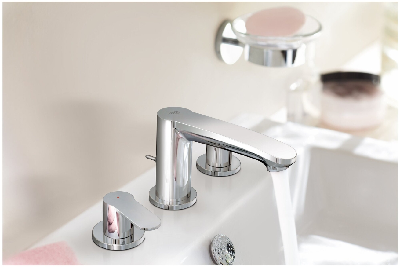 Смеситель для раковины GROHE Eurostyle Cosmopolitan на 3 отверстия, S-size, хром (20208002)