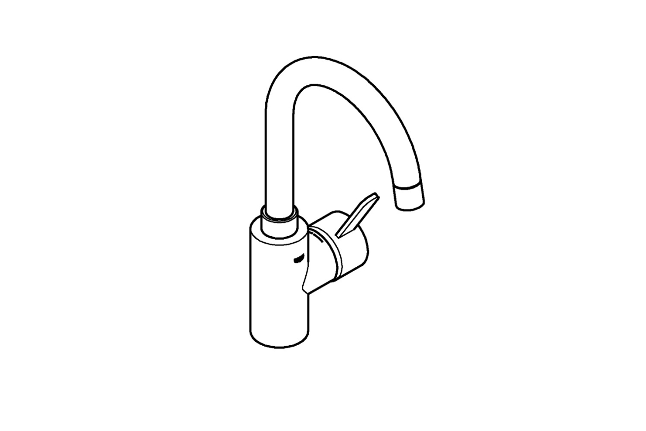 Смеситель для раковины GROHE Eurosmart Cosmopolitan, L-size, хром (23933001)