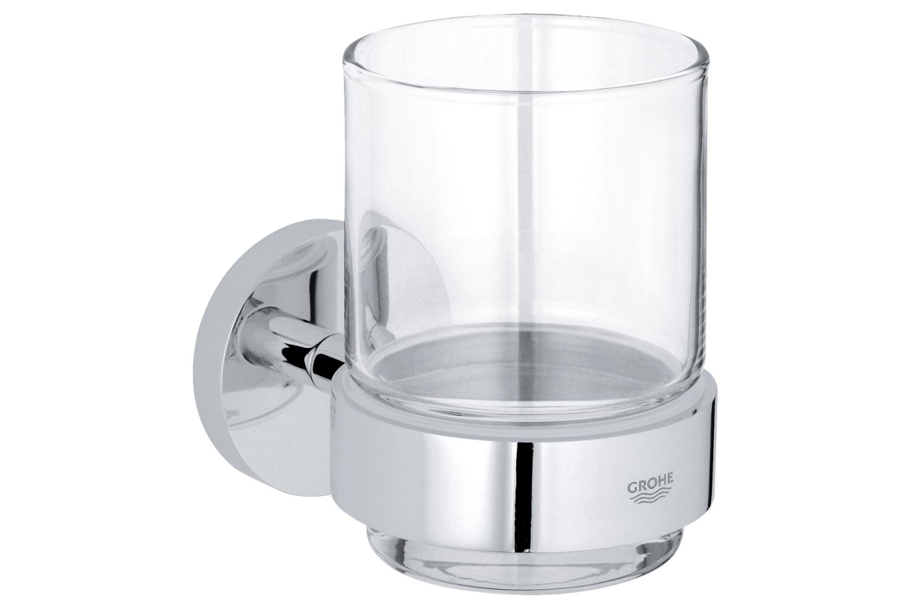 Стакан с держателем, GROHE Essentials, хром, (40447001)