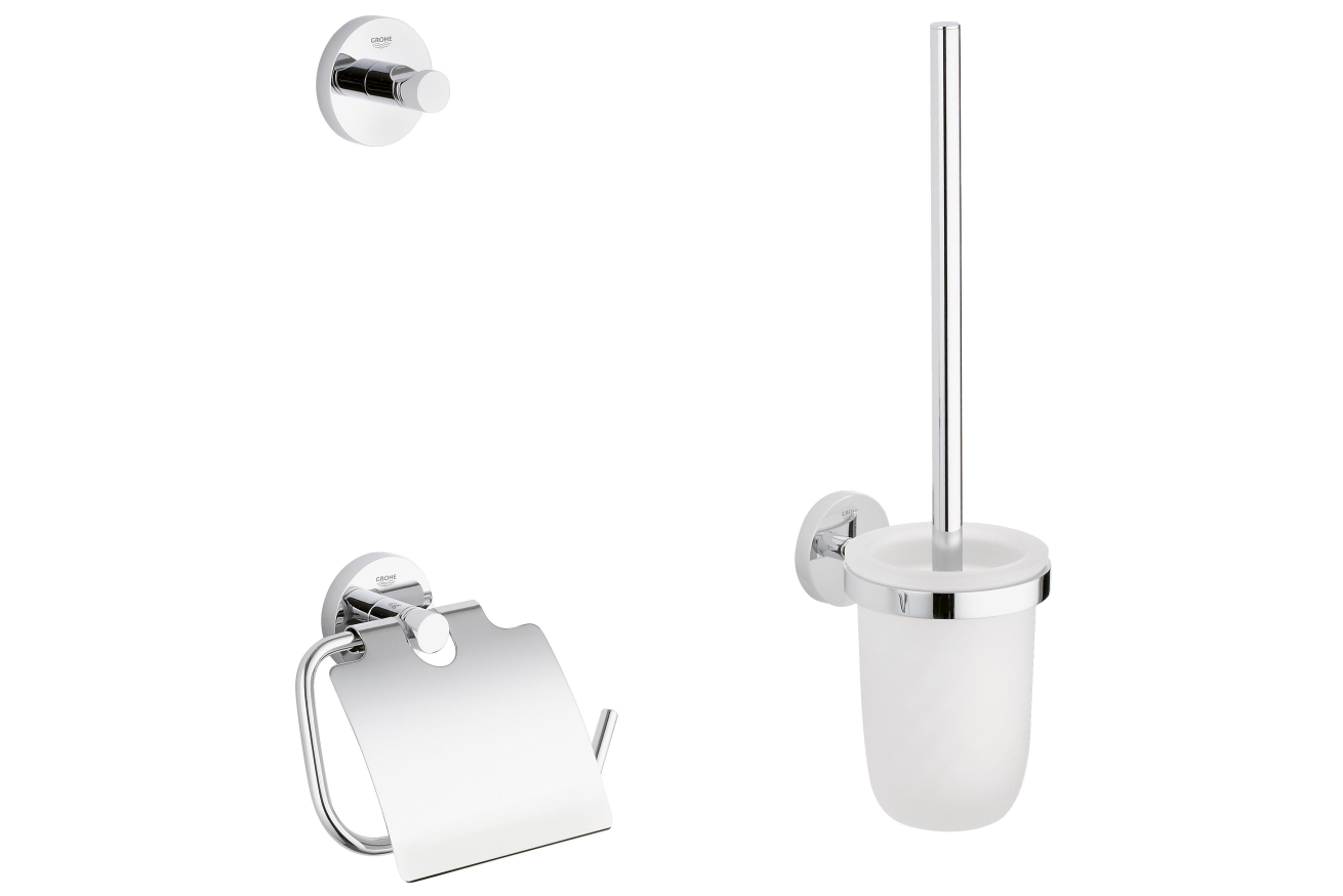 Набор аксессуаров, GROHE Essentials, 3 в 1, хром, (40407001)