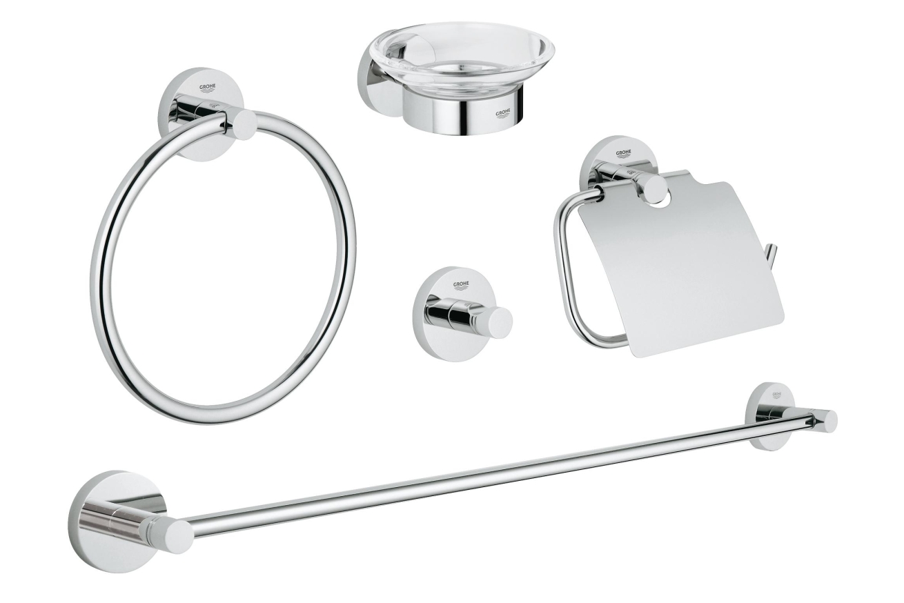 Набор аксессуаров 5 в 1, GROHE Essentials, хром, (40344001)