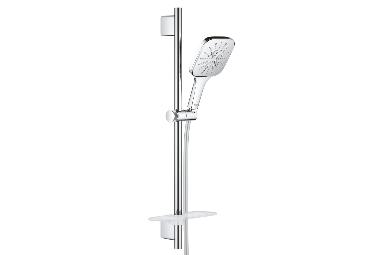 Душевой гарнитур GROHE Rainshower SmartActive 130 Cube, 3 вида струй, хром (26583000)