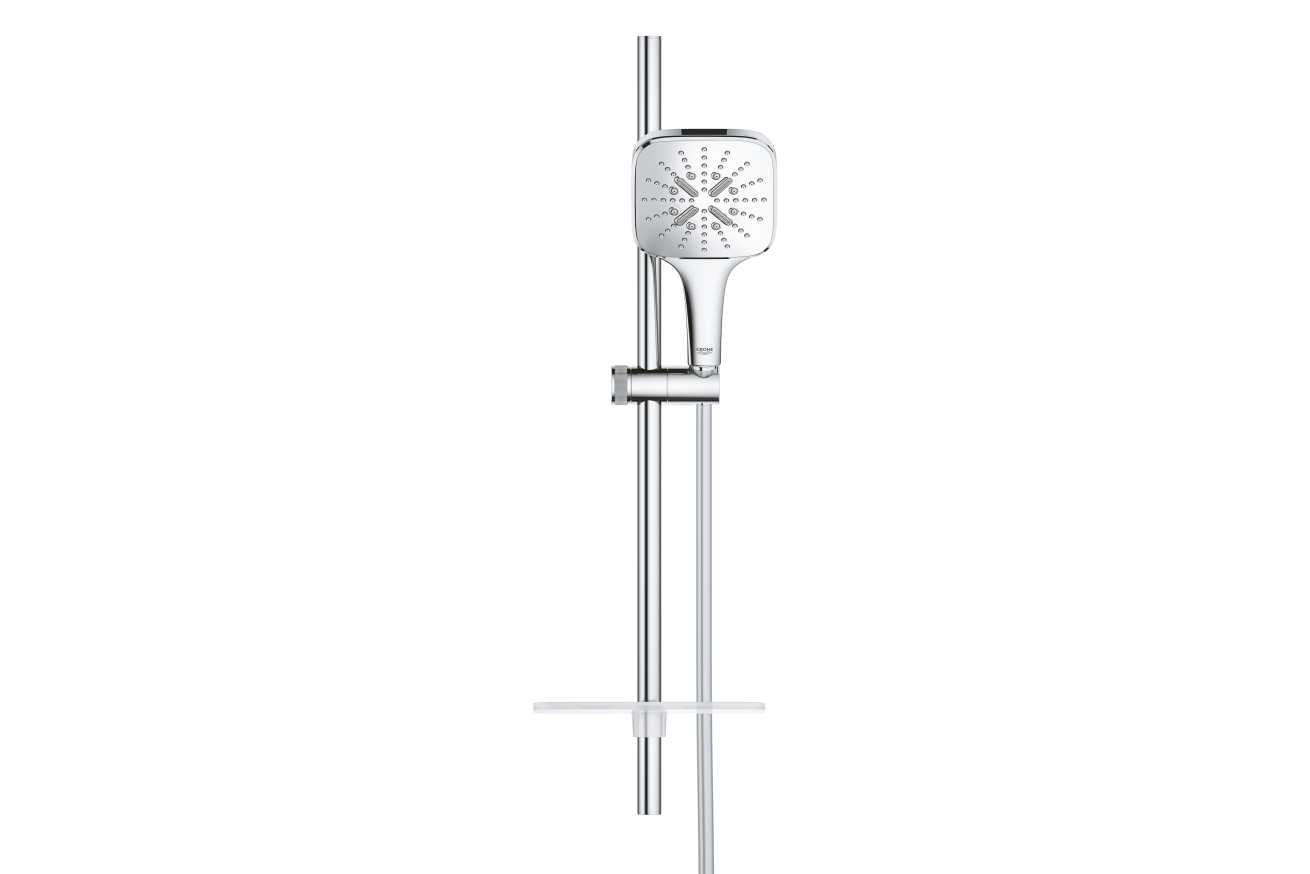 Душевой гарнитур GROHE Rainshower SmartActive 130 Cube, 3 вида струй, хром (26583000)