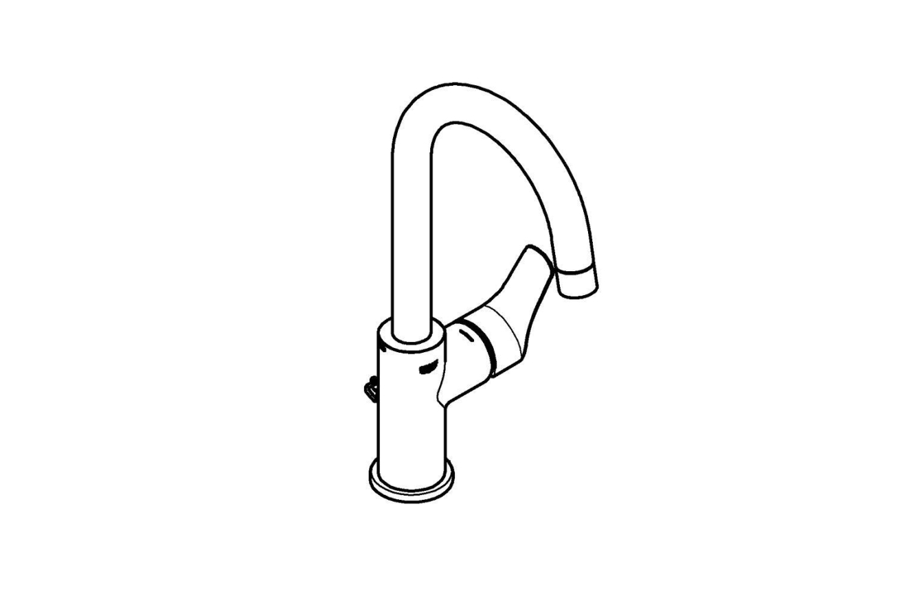 Смеситель для раковины GROHE Eurosmart, L-size, хром (23743003)