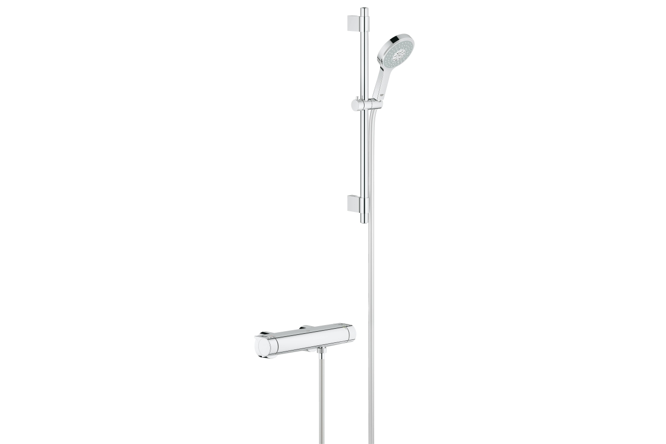 Термостат для душа GROHE Grohtherm 2000 с душевым гарнитуром, хром (34281001)