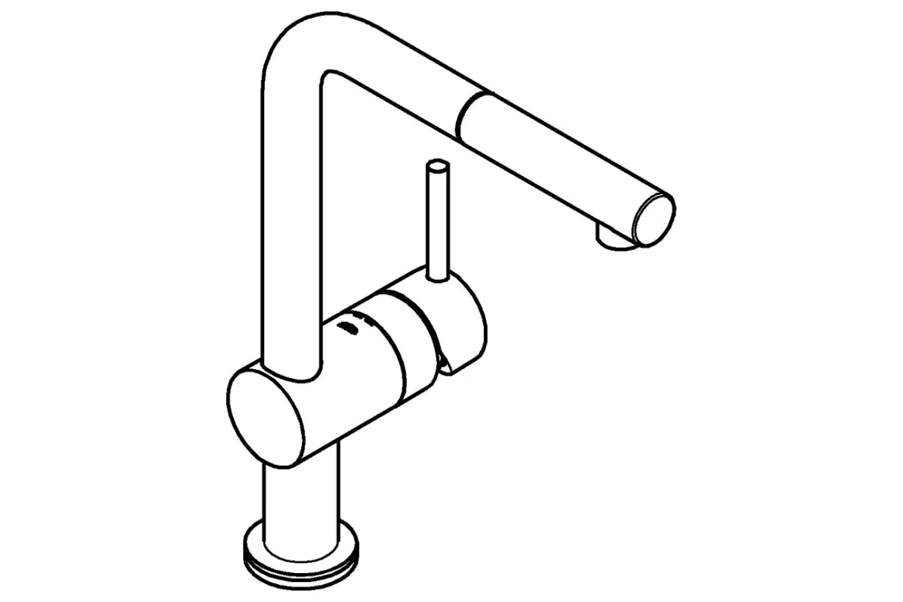Смеситель для кухни GROHE Minta Touch сенсорный с вытяжным изливом, хром (31360001)