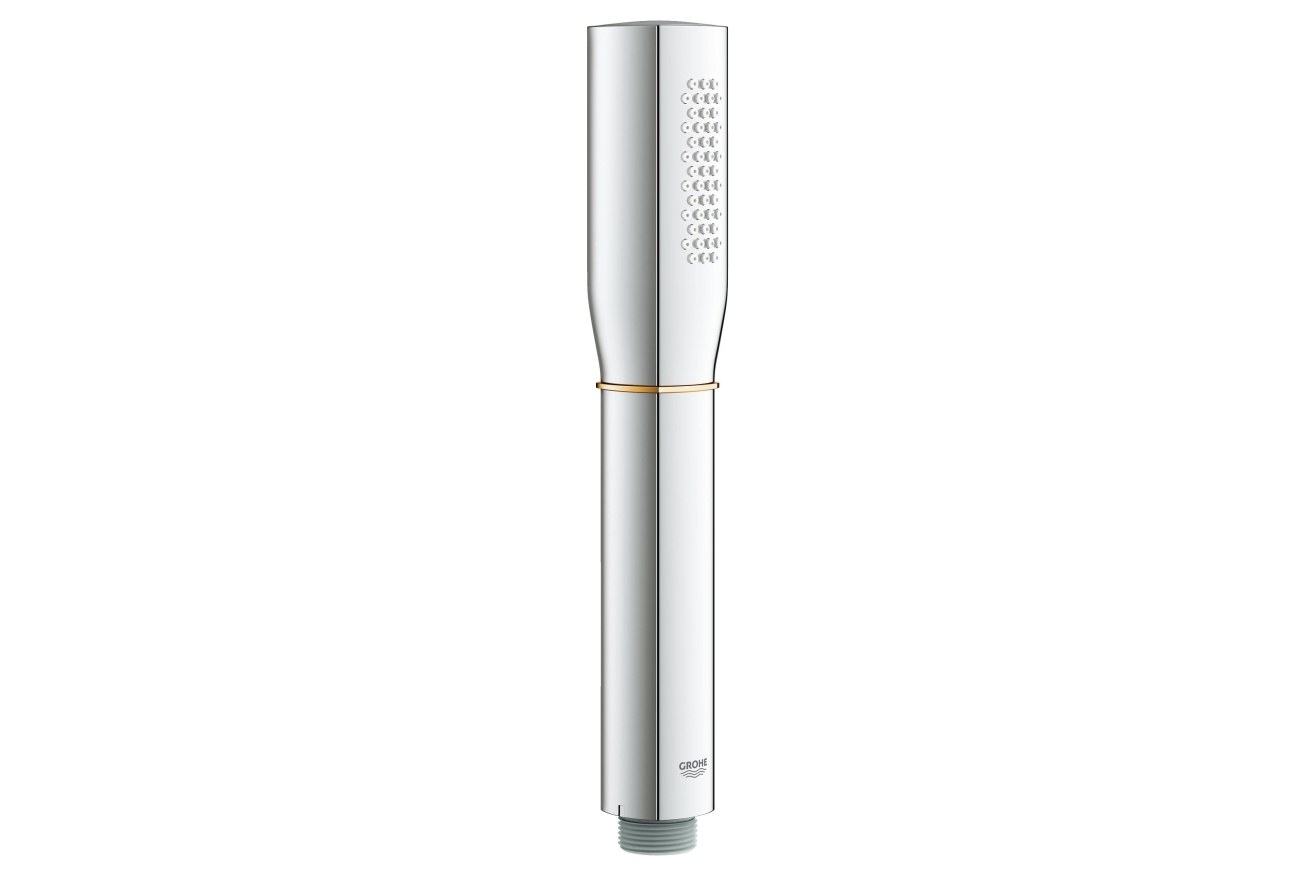 Душевой гарнитур GROHE SPA Grandera Stick, 1 режим струи, душевая штанга 900 мм, 7,6 л/мин, хром/золото (26038IG0)