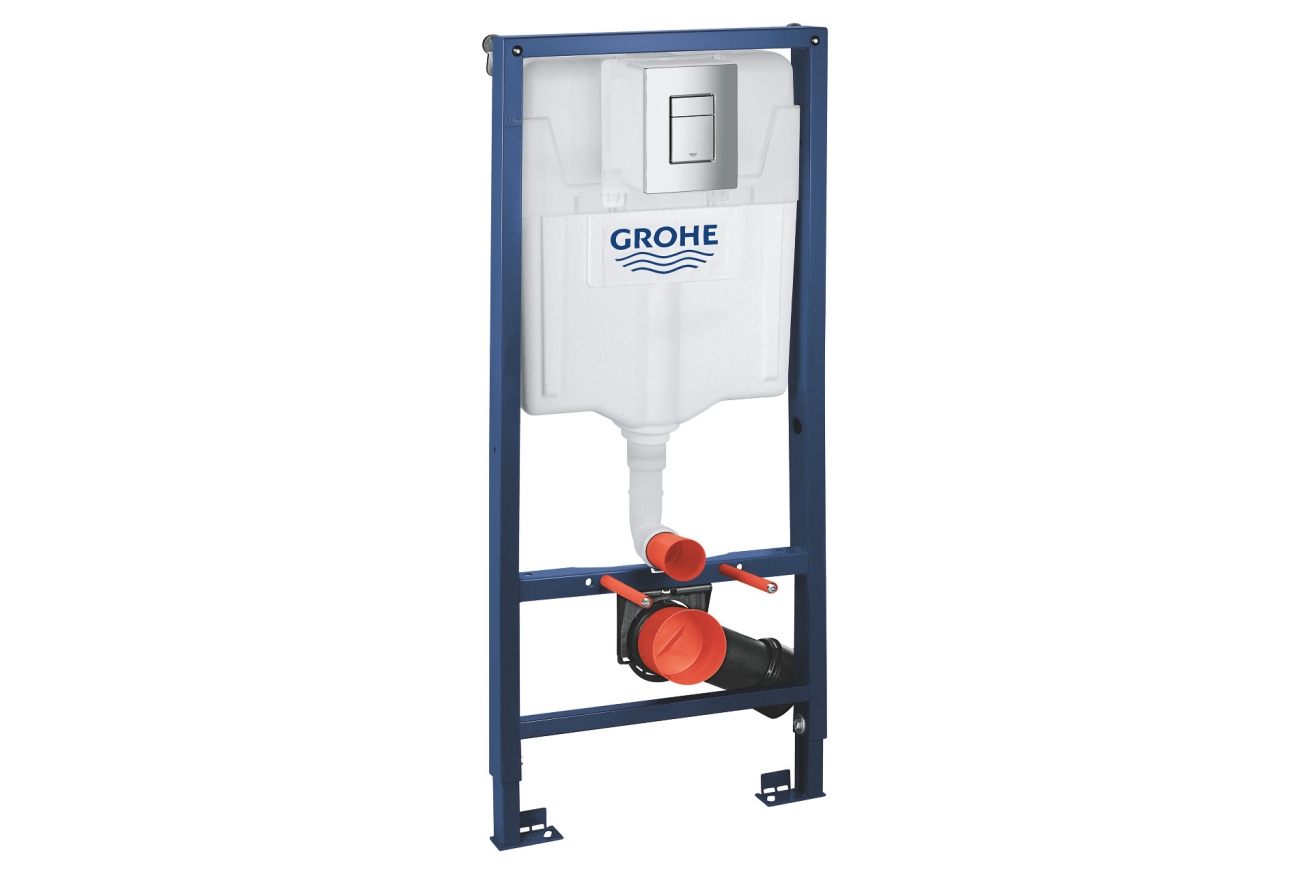 Комплект инсталляции GROHE Solido 4 в 1 с подвесным унитазом и сиденьем (39552000)