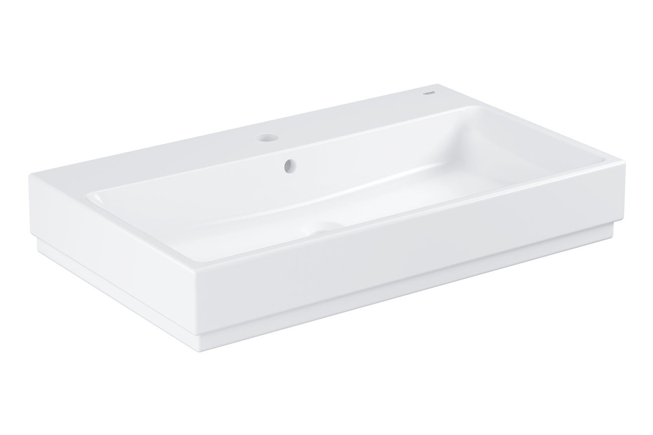 Раковина накладная GROHE Cube Ceramic 80 см, альпин-белый (3947600H)