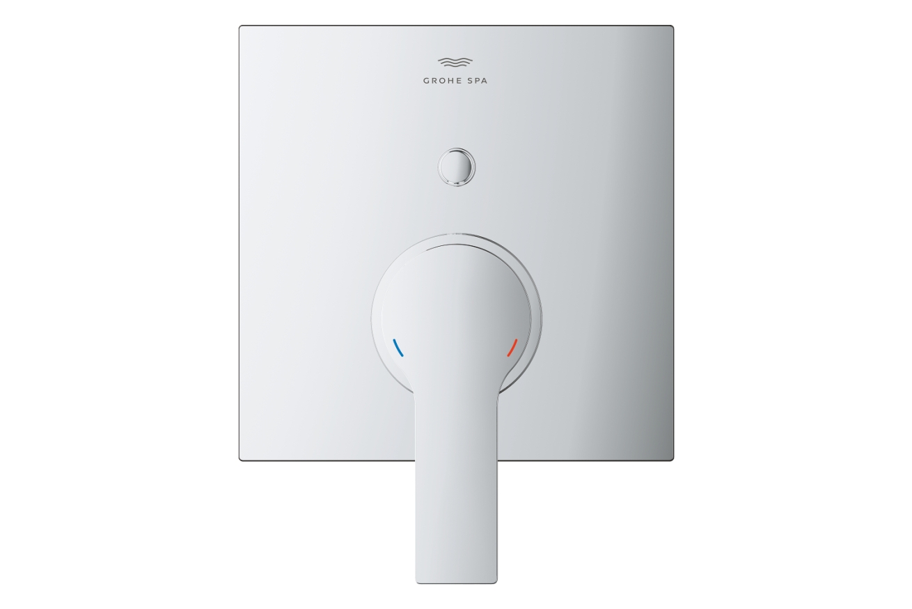 Внешняя часть смесителя для ванны GROHE Allure скрытого монтажа на 2 потребителя, квадратная, хром (19315001)