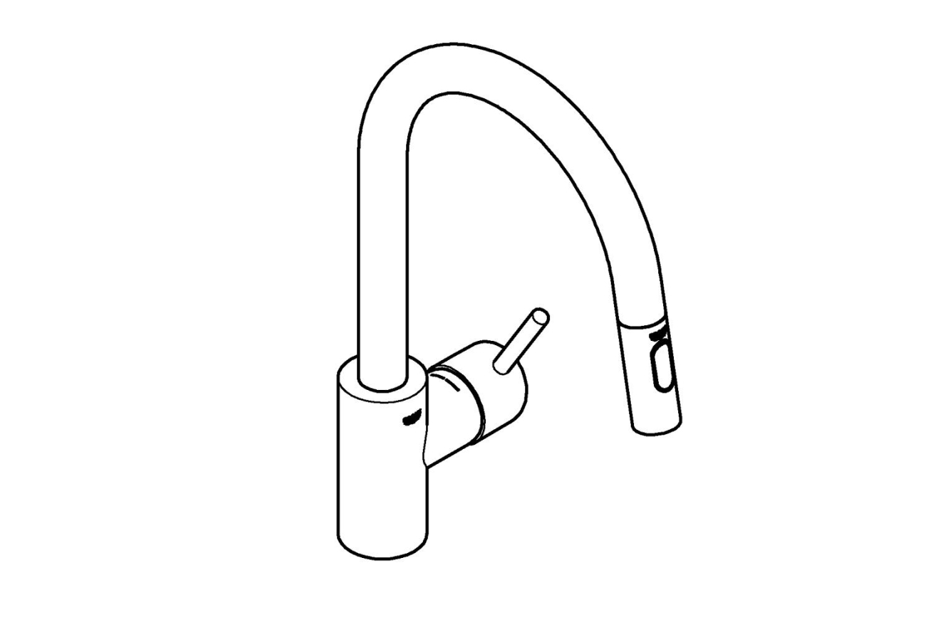 Смеситель для кухни GROHE Concetto, хром (31483002)