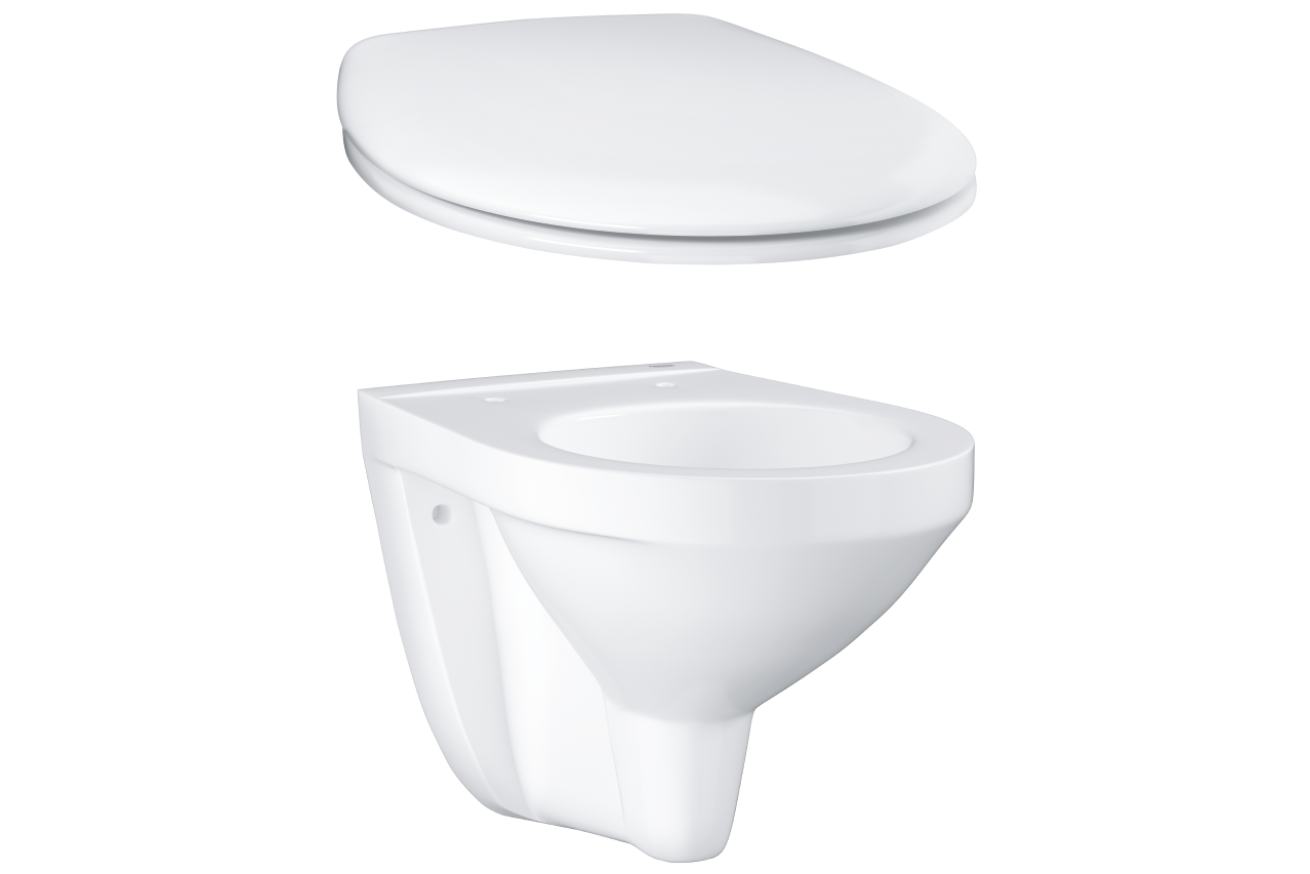 Унитаз подвесной GROHE Bau Ceramic с сиденьем (NW0104)
