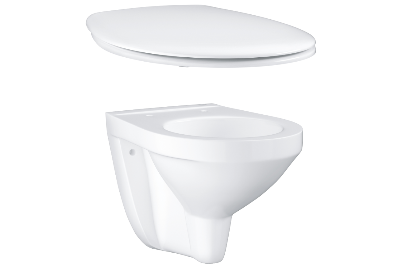 Унитаз подвесной GROHE Bau Ceramic с сиденьем с микролифтом (NW0105)