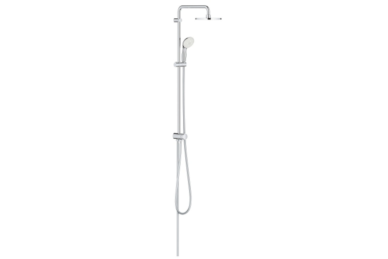 Душевая система GROHE New Tempesta Cosmopolitan 200 с переключателем потоков, хром (26452001)