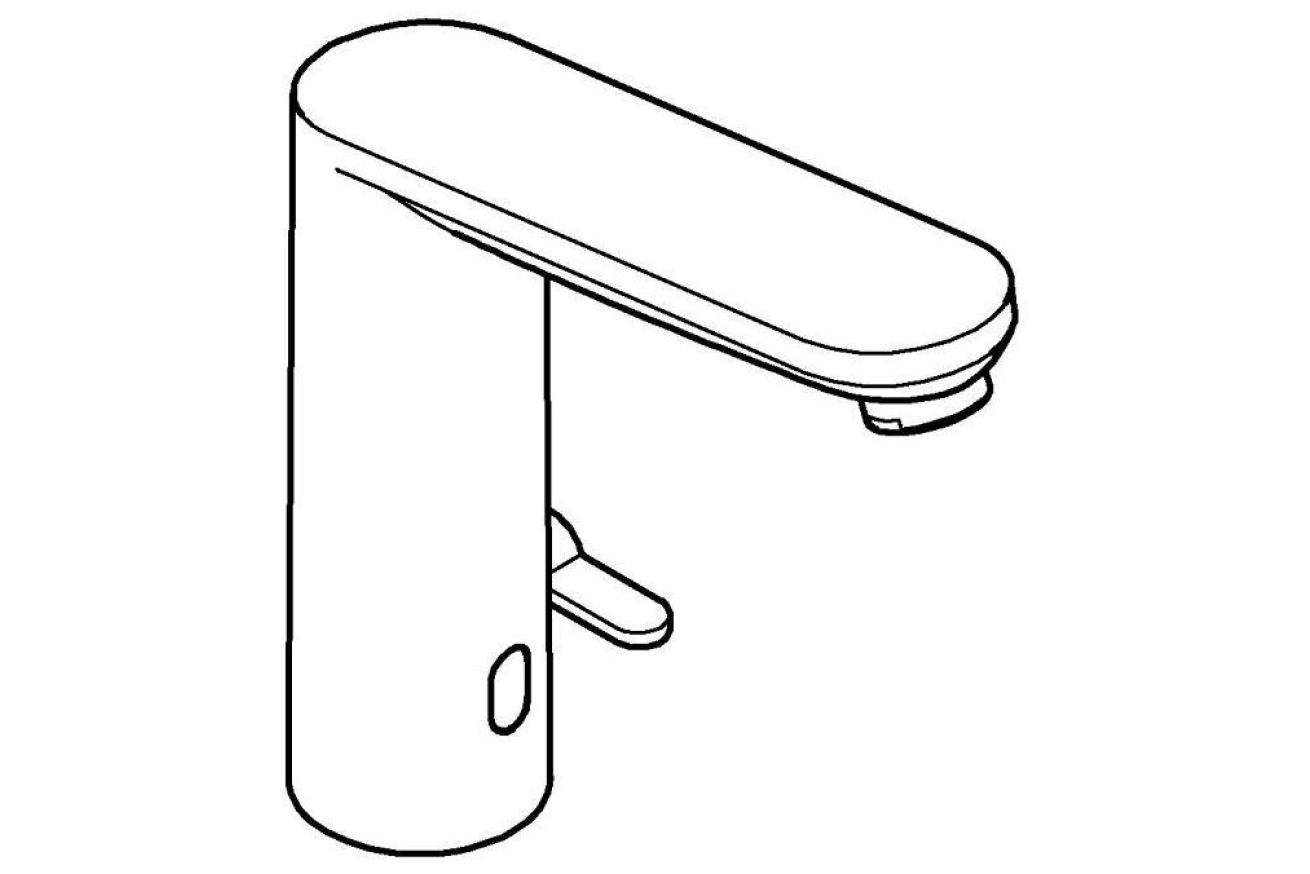 Смеситель для раковины GROHE Eurosmart Cosmopolitan E инфракрасный, L-size, хром (36421000)