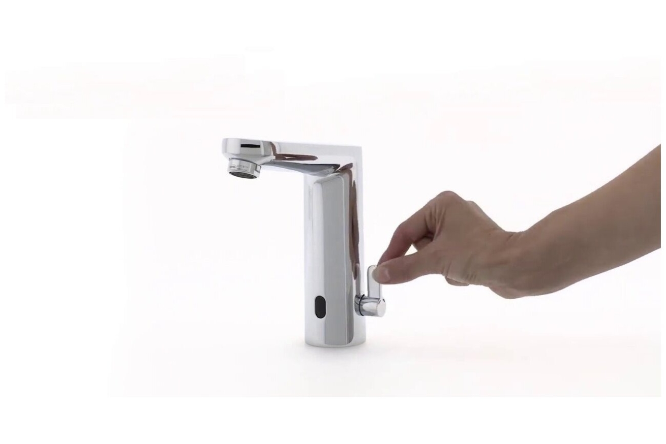 Смеситель для раковины GROHE Eurosmart Cosmopolitan E инфракрасный, L-size, хром (36421000)